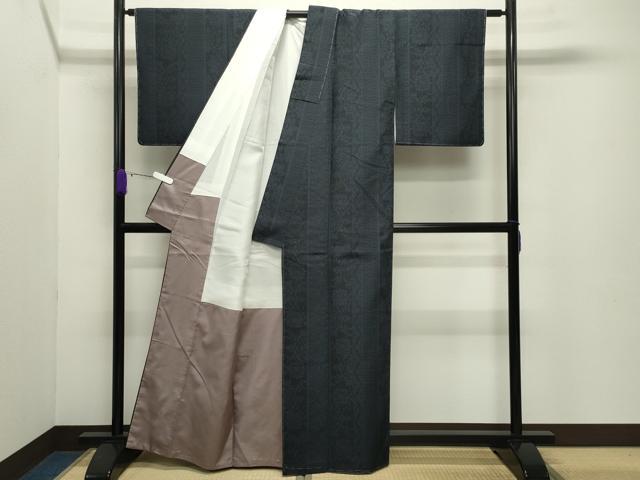 平和屋着物●本塩沢 吉祥花間道 証紙付き 正絹 逸品 未使用 CABB0271gh