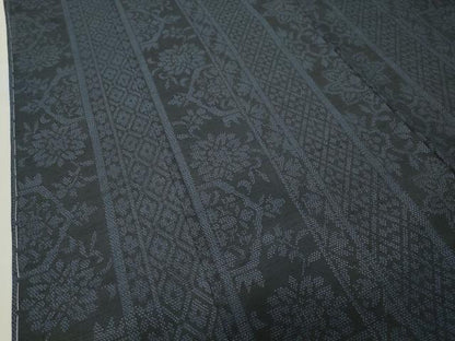 平和屋着物●本塩沢 吉祥花間道 証紙付き 正絹 逸品 未使用 CABB0271gh