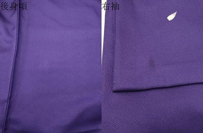 平和屋着物●小振袖 二尺袖 舞桜文 金彩 洗える着物 CABB0277gh