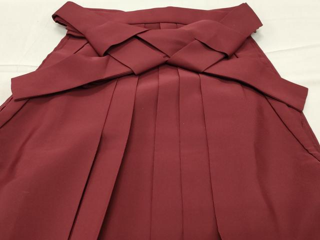 平和屋着物●女性 行灯袴 総刺繍 枝垂れ桜文 小豆色 金糸 洗える着物 CABB0283gh