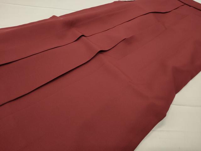 平和屋着物●女性 行灯袴 総刺繍 舞桜文 小豆色 金糸 洗える着物 CABB0284gh