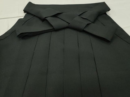 平和屋着物●女性 行灯袴 総刺繍 糸巻き舞桜文 黒色 金糸 洗える着物 CABB0291gh