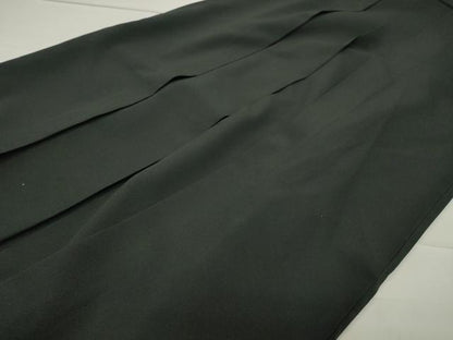 平和屋着物●女性 行灯袴 総刺繍 糸巻き舞桜文 黒色 金糸 洗える着物 CABB0291gh