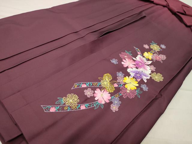 平和屋着物●女性 行灯袴 総刺繍 舞花文 暈し染め ラインストーン 洗える着物 CABB0293gh