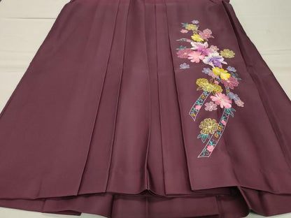 平和屋着物●女性 行灯袴 総刺繍 舞花文 暈し染め ラインストーン 洗える着物 CABB0293gh