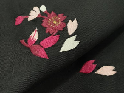 平和屋着物●女性 行灯袴 総刺繍 舞桜文 暈し染め 金糸 洗える着物 CABB0295gh