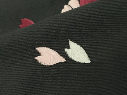 平和屋着物●女性 行灯袴 総刺繍 舞桜文 暈し染め 金糸 洗える着物 CABB0295gh
