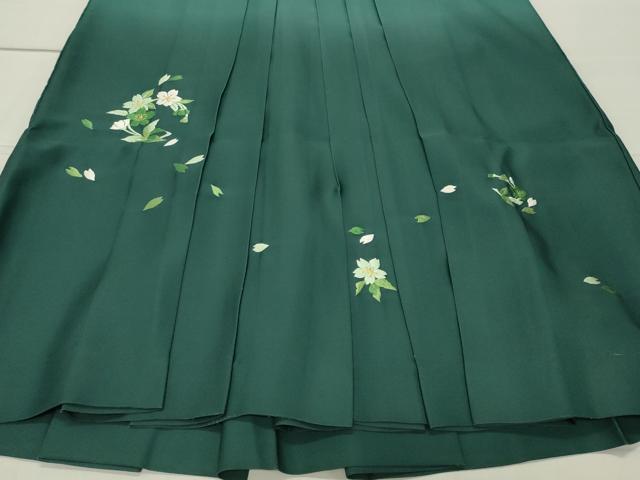平和屋着物●女性 行灯袴 総刺繍 舞桜文 暈し染め 金糸 洗える着物 CABB0296gh