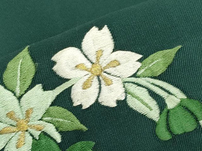 平和屋着物●女性 行灯袴 総刺繍 舞桜文 暈し染め 金糸 洗える着物 CABB0296gh