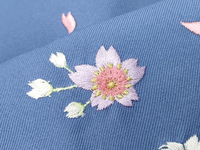平和屋着物●女性 行灯袴 総刺繍 舞桜文 金糸 洗える着物 CABB0297gh