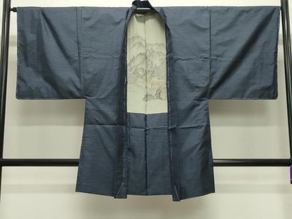 平和屋着物●男性 本場大島紬 アンサンブル 80亀甲 総詰め 正絹 逸品 CABB0302gh