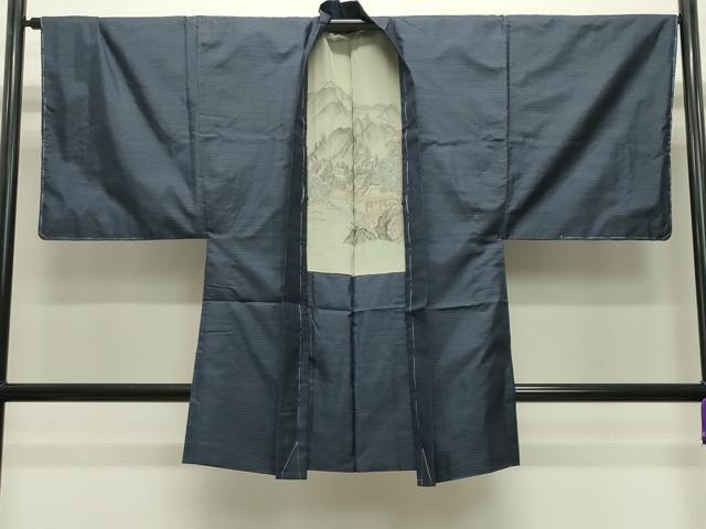 平和屋着物●男性 本場大島紬 アンサンブル 80亀甲 総詰め 正絹 逸品 CABB0302gh