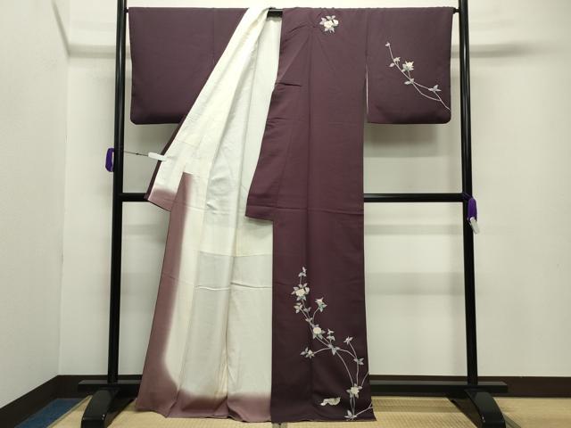 平和屋着物●訪問着 友禅 花鳥文 正絹 逸品 CABB0306gh