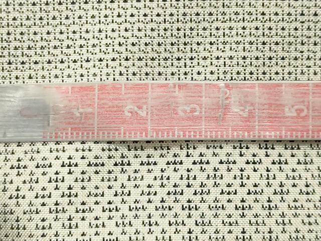 平和屋着物●本場大島紬 白大島 160亀甲 横段吉祥文 正絹 逸品 未使用 CABB0308gh