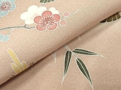 平和屋着物●訪問着 友禅 作家物 松竹梅文 暈し染め 正絹 逸品 CABB0310gh