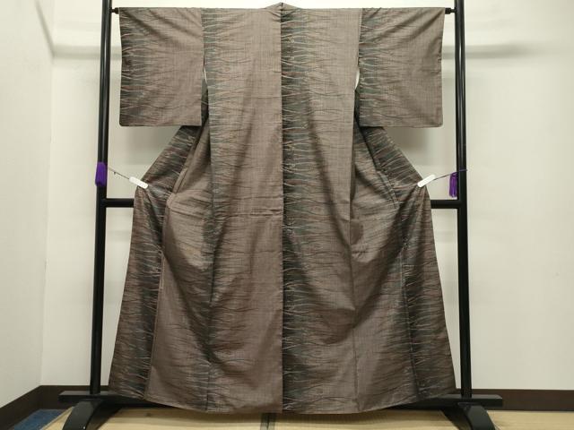 平和屋着物●本場大島紬 7マルキ 吉祥文 正絹 逸品 CABB0315gh
