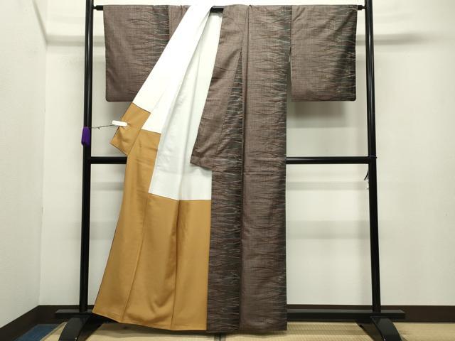 平和屋着物●本場大島紬 7マルキ 吉祥文 正絹 逸品 CABB0315gh