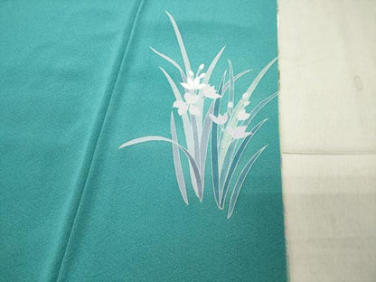 平和屋着物●訪問着 友禅 草花文 暈し染め 正絹 逸品 CABB0316gh