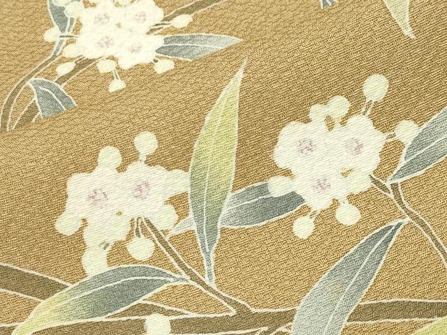 平和屋着物●訪問着 友禅 作家物 枝花文 暈し染め 正絹 逸品 CABB0320gh