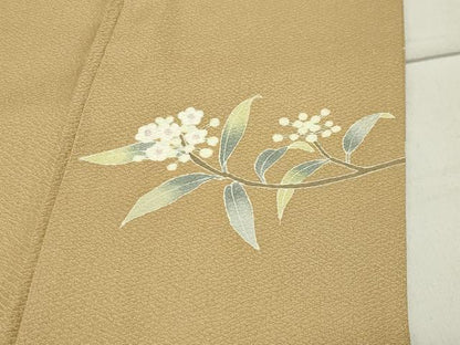 平和屋着物●訪問着 友禅 作家物 枝花文 暈し染め 正絹 逸品 CABB0320gh
