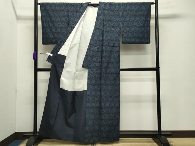 平和屋着物●上質な紬 有栖川文様 正絹 逸品 CABB0328gh