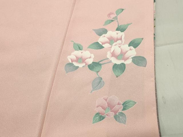 平和屋着物●訪問着 休み鳥花文 暈し染め 金彩 ロング丈 正絹 逸品 未使用 CABB0335gh