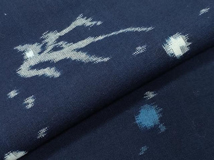 平和屋着物●久留米絣　単衣　飛鳥文　綿　逸品　CABB0339gh