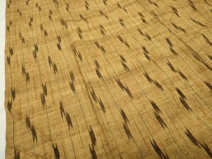 平和屋着物●上質な紬 矢羽根文 正絹 逸品 CABB0345gh