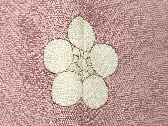 平和屋着物●上質な色無地 南天染 南天地紋 虹色 正絹 逸品 CABB0346gh