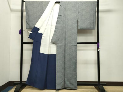 平和屋着物●江戸小紋 角通し 正絹 逸品 CABB0349gh