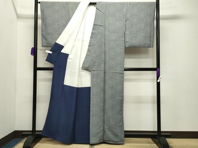 平和屋着物●江戸小紋 角通し 正絹 逸品 CABB0349gh