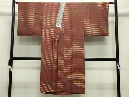 平和屋着物●長襦袢 無双仕立て 大小あられ 正絹 逸品 CABB0355gh