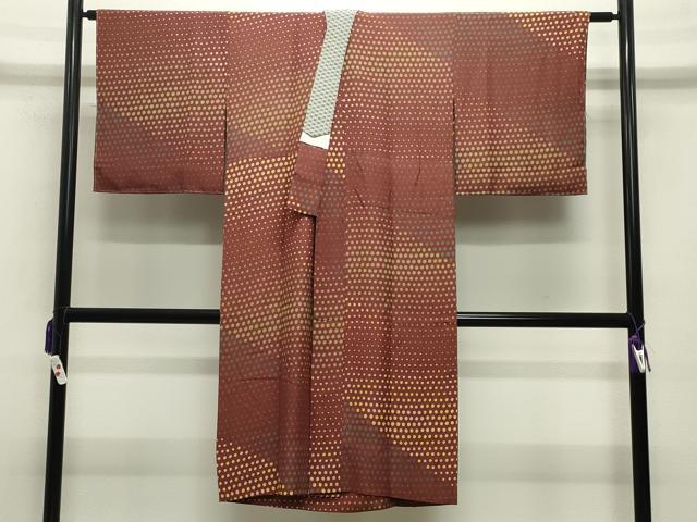 平和屋着物●長襦袢 無双仕立て 大小あられ 正絹 逸品 CABB0355gh