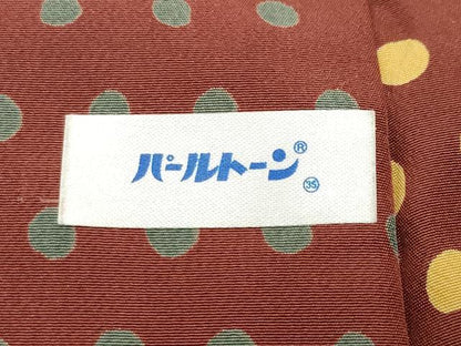 平和屋着物●長襦袢 無双仕立て 大小あられ 正絹 逸品 CABB0355gh