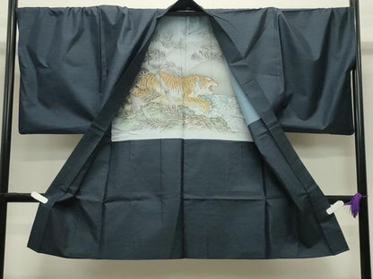 平和屋着物●男性 本場大島紬 アンサンブル 亀甲文様 キングサイズ 正絹 逸品 CABB0373gh