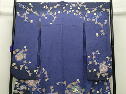 平和屋着物●豪華振袖 作家物 跳兎鼓花文 暈し染め 正絹 逸品 CABB0385gh