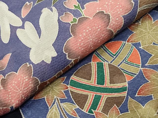 平和屋着物●豪華振袖 作家物 跳兎鼓花文 暈し染め 正絹 逸品 CABB0385gh