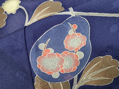 平和屋着物●豪華振袖 作家物 跳兎鼓花文 暈し染め 正絹 逸品 CABB0385gh