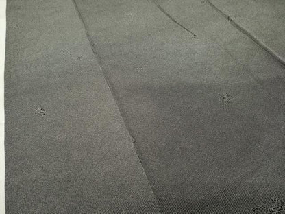 平和屋着物●小紋師　宍戸陵　江戸小紋　宝尽くし文　角通し　黒地　三越扱い　正絹　逸品　CABB0389gh