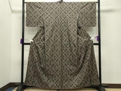 平和屋着物●本場大島紬 龍郷絣 正絹 逸品 未使用 CABB0390gh