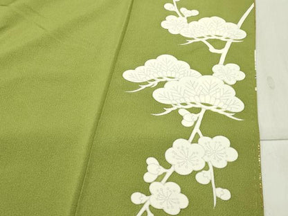 平和屋着物●豪華振袖 花籠文 暈し染め 金彩 正絹 逸品 CABB0392gh