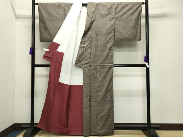 平和屋着物●本場大島紬 9マルキ 万寿菊 正絹 逸品 CABB0394gh