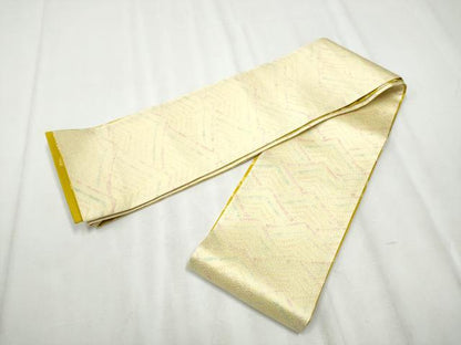 平和屋着物●両面　半幅帯　絞り　流水文　正絹　逸品　CABB0469hy