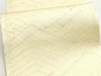 平和屋着物●両面　半幅帯　絞り　流水文　正絹　逸品　CABB0469hy