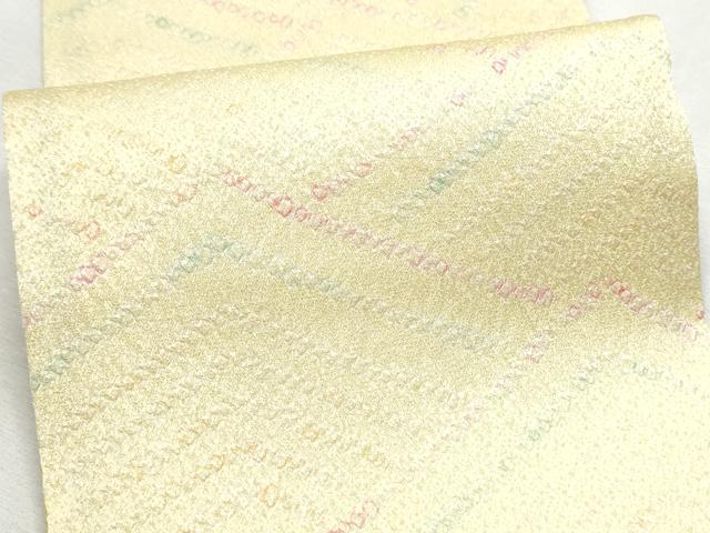 平和屋着物●両面　半幅帯　絞り　流水文　正絹　逸品　CABB0469hy
