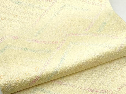 平和屋着物●両面　半幅帯　絞り　流水文　正絹　逸品　CABB0469hy