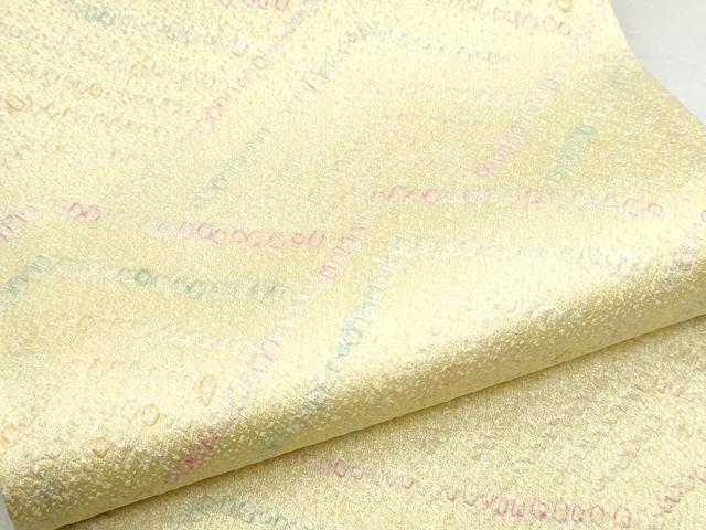 平和屋着物●両面　半幅帯　絞り　流水文　正絹　逸品　CABB0469hy