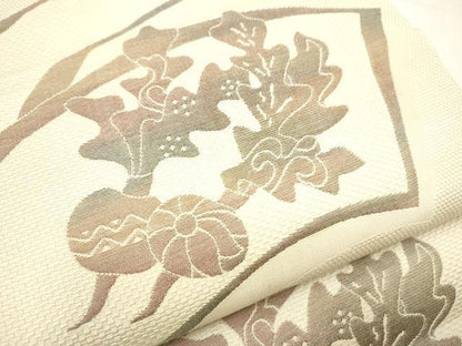 平和屋着物●本場筑前博多織 八寸名古屋帯 成物 正絹 逸品 CABB0594hy