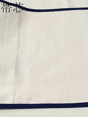 平和屋着物●塩瀬　九寸開き名古屋帯　風景草花文　金彩　正絹　逸品　CABB0611hy