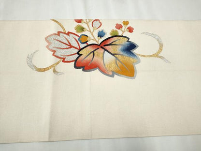 平和屋着物●爪掻き本綴れ　八寸名古屋帯　桐唐草文　金銀糸　正絹　逸品　CABB0630hy